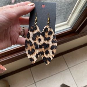 Handmade earrings faux leather
